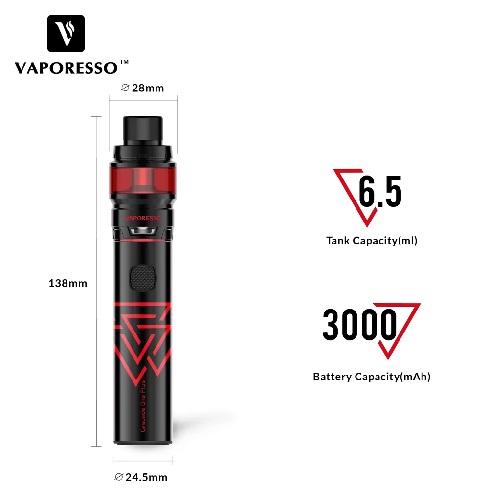 New Arrival Electronic Cigarette Kit Original Vaporesso Cascade One Plus SE 3000mAh Battery 6.5ml All in Pen Vape | Электроника