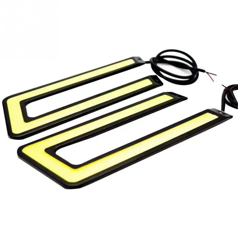 2 шт. автомобильный светильник u-образный светодиодный COB для украшения