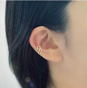 2018 горячая Распродажа листья женщина без уха пирсинг клипы Earcuff kolczyki ohrclips серьги