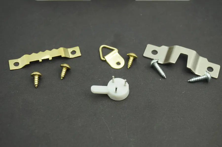 80 шт./лот вешалка с креплением для фоторамки комплект вешалки и Винты Ассортимент