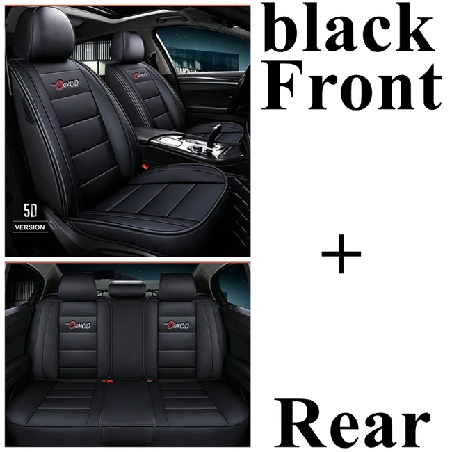 black standard Автокресло Обложка для Audi a1 a3 a4 a5 a6 a7 a8 a4L a6L q2 q3 q5 q7 a4 b8 a4 b6 a3 8 p a4 b7 a6 c6 Alfa Romeo 159 Lada granta Веста - Название цвета: black standard