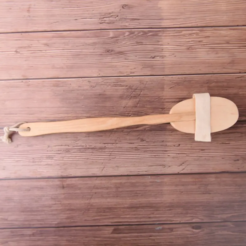 Длинная Деревянная Ручка отшелушивающая щетка для тела ванны щетина кабана массажер очистки кожи с сухой