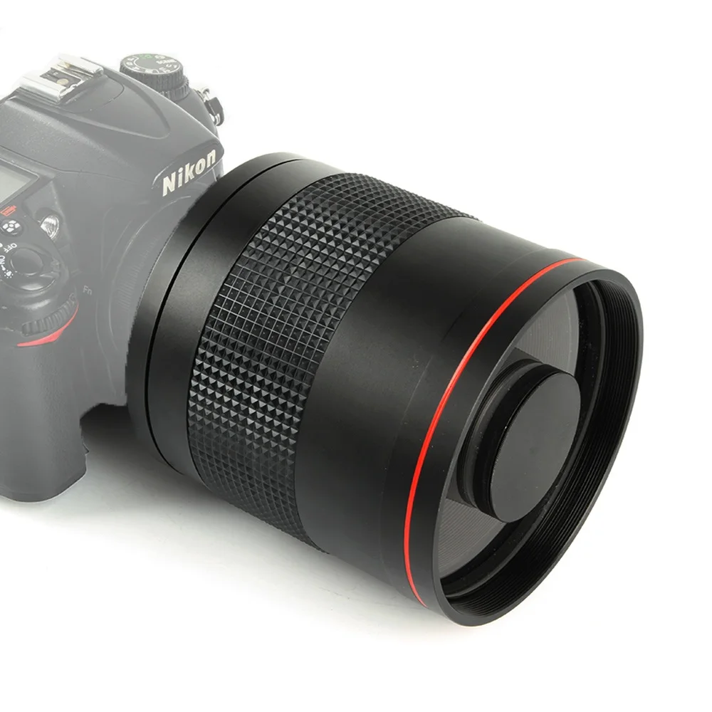 900 мм F8.0 телефото зеркальные линзы + T2 Крепление переходное кольцо для Canon Nikon Pentax