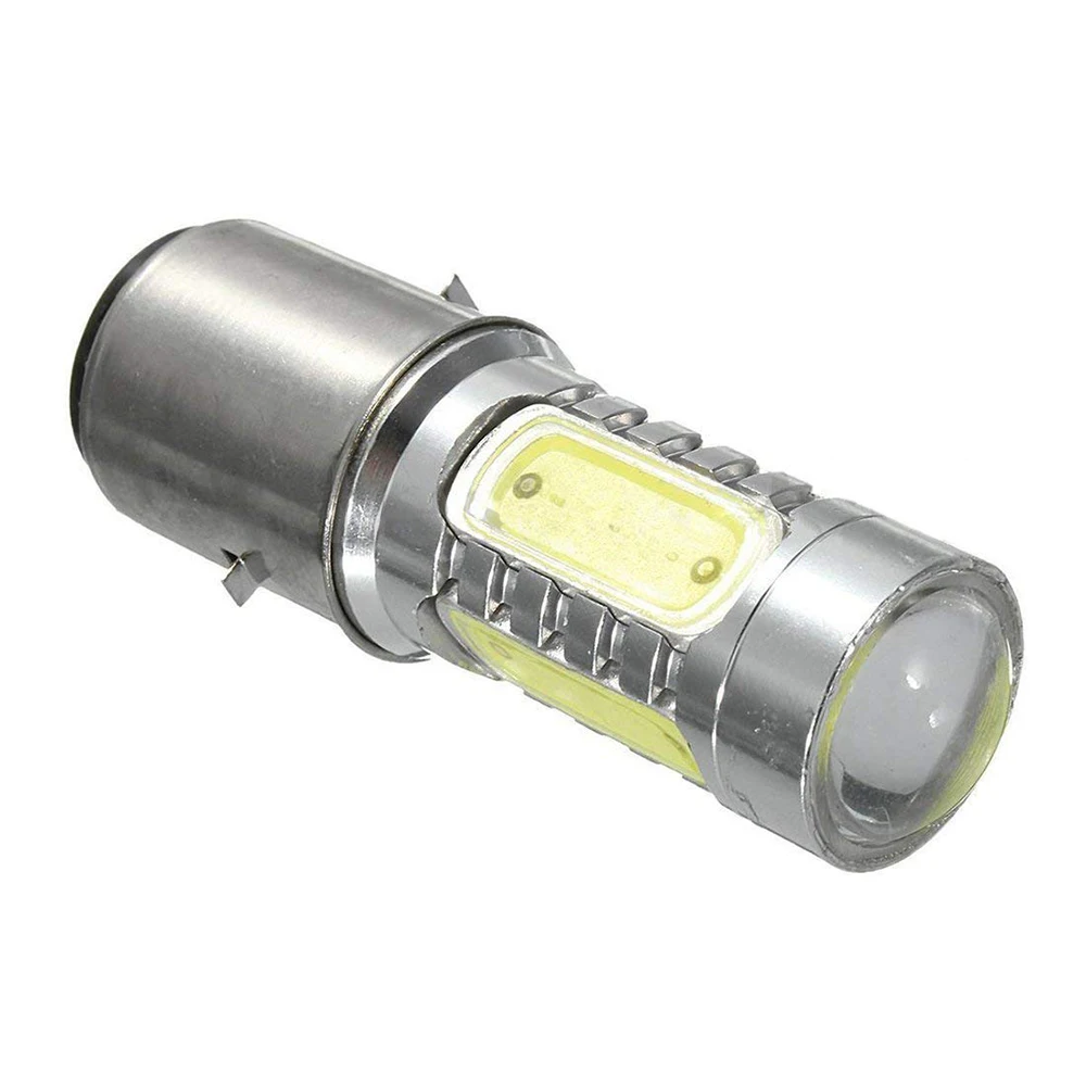 1 шт. BA20D H6 COB фары для мотоцикла белый светодиод Передняя супер высокая яркость