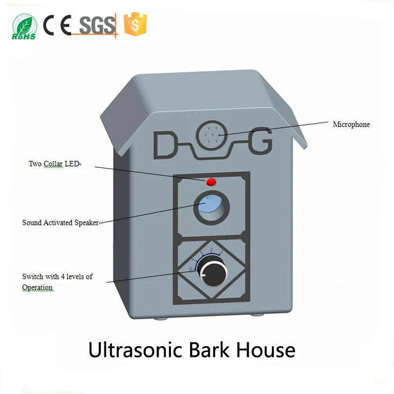 

Ultrasonic Anti Barking Bark Dog Collar Safe Training Control Collar