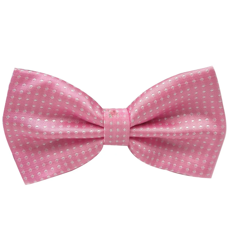 a14 light pink Adult Галстук-бабочка для мужчин, Официальный галстук для мужчин, деловой Свадебный галстук-бабочка для маленьких мальчиков, мужская рубашка в горошек, подарок, TRAA0426 - Цвет: a14 light pink Adult