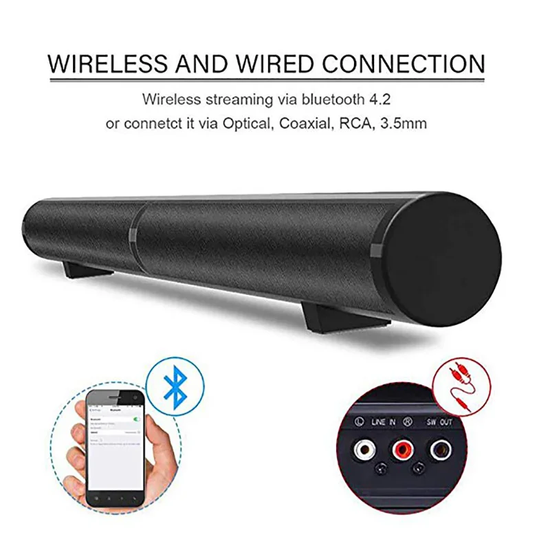FELYBY LP-1807 беспроводной Bluetooth динамик Саундбар ТВ домашний кинотеатр аудио динамик отдельная Колонка AUX TF динамик s с микрофоном
