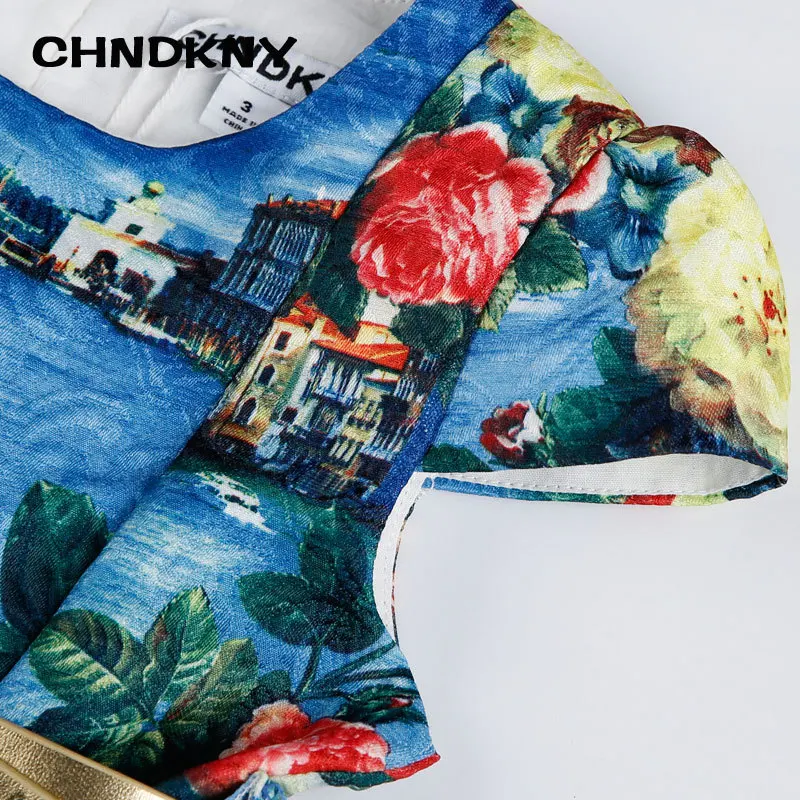 Платья для девочек детская одежда 2017 брендовые зимние детские праздничные