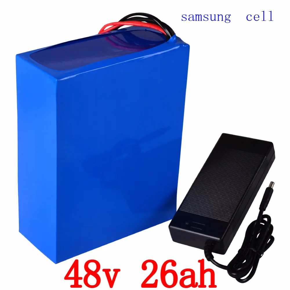 Литиевая батарея для электровелосипеда Samsung 48 В 2000 Вт 1000 25 Ач 20 18 15 13 10 Ач|Батарея