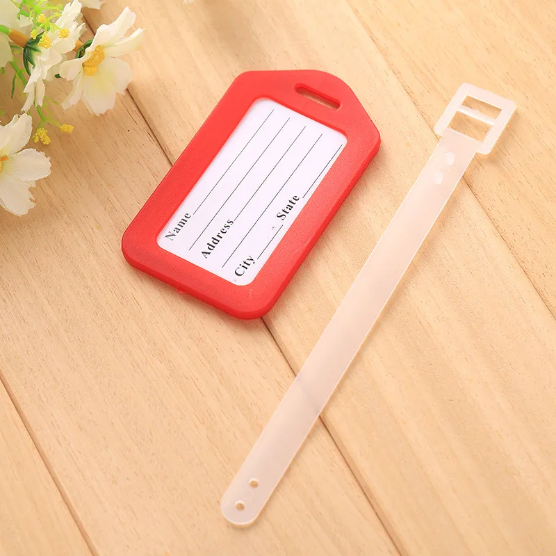50 шт. жесткие пластиковые бирки для багажа|luggage tag|travel accessoriesbaggage claim |