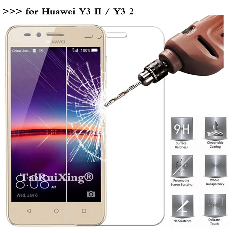 Защитная пленка для экрана из закаленного стекла 9H 2.5D 0 26 мм Huawei Y3 2 II/Y3II U22/LUA U22/Lua L21