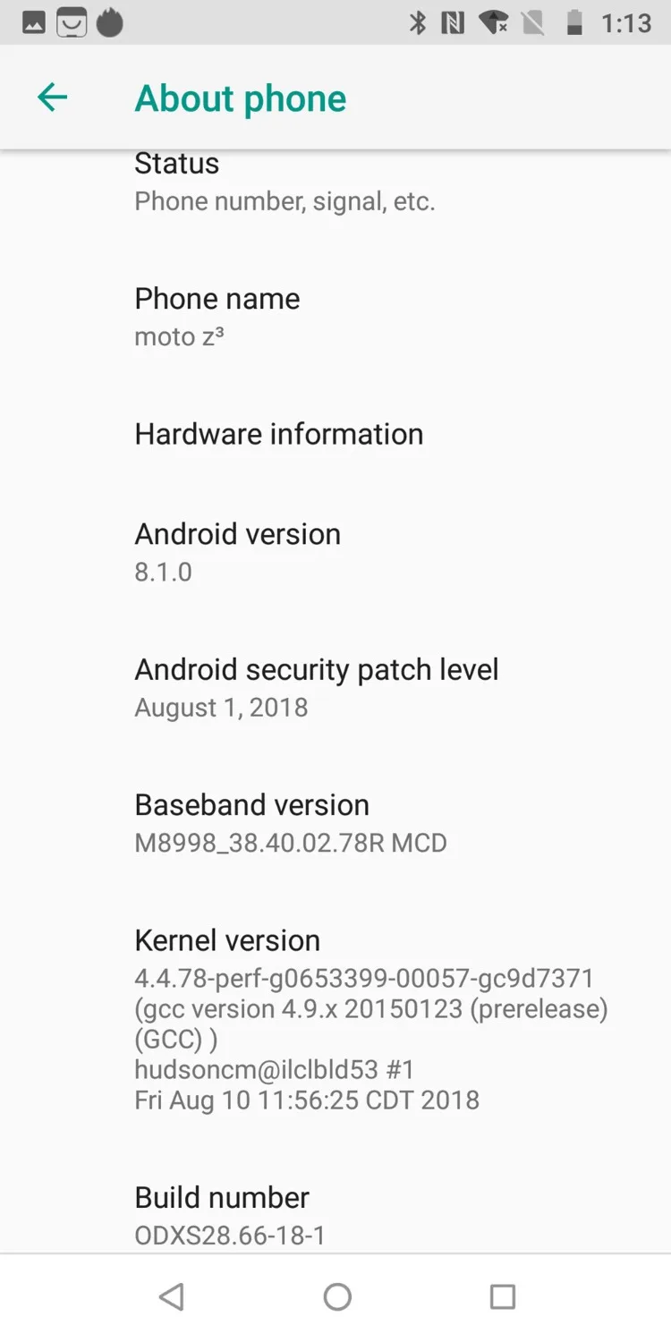 Мобильный телефон Motorola MOTO Z3 6,01 ''Snapdragon835 Восьмиядерный 6 ГБ 128 ГБ фронтальная и двойная задняя камера NFC Android 8,1 LTE сотовые телефоны