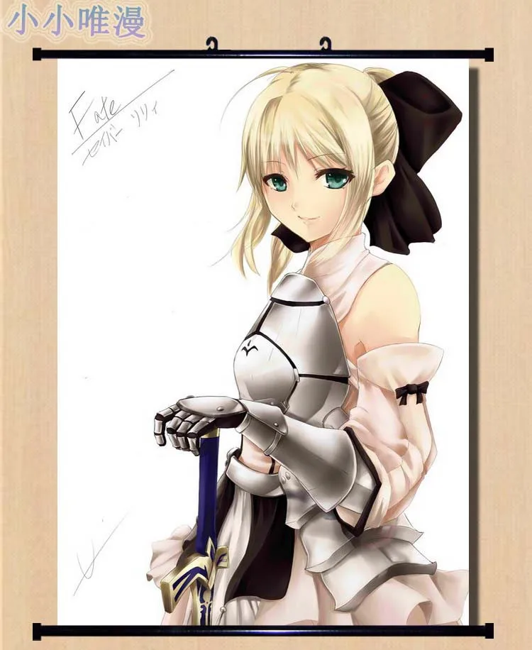 Японский аниме Fate/Grand Order FGO Fate/stay night Altria Pendragon Saber Lily домашний Декор настенный