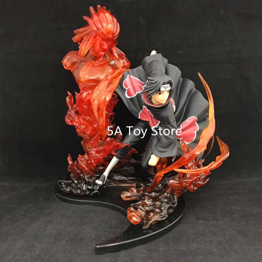 Экшн-фигурка рисунок аниме Наруто Zero Fire Uchiha Itachi и Sasuke Susanoo из ПВХ Коллекционная