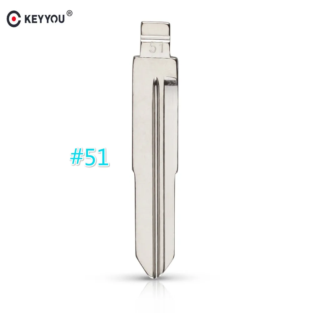 KEYYOU Middle Slot 51# For Chery Tiggo A3 A5 Key Blade Blank Remote Flip Car | Автомобили и мотоциклы