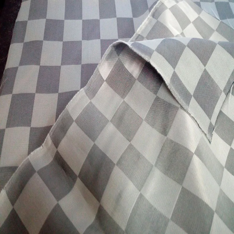 Классическая красная и серая подкладка из вискозы полиэстера 50x140 см жаккардовая