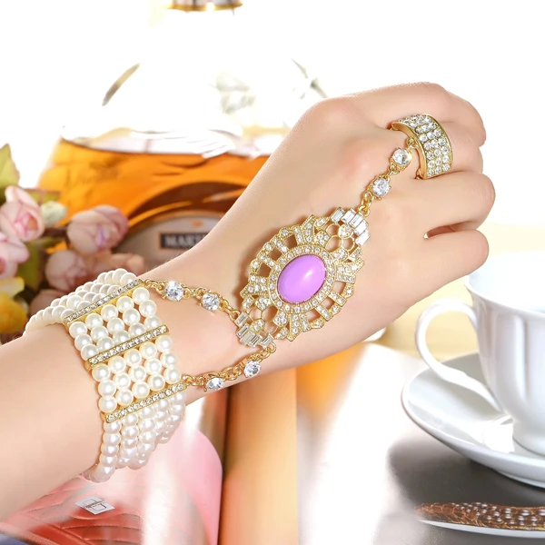 9 видов дизайна по желанию жемчужиной эластичный браслет с украшением в виде