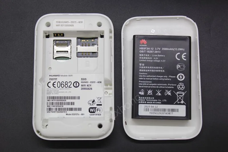 Разблокированный Huawei E5372 E5372T Мобильный Wi Fi роутер с антенной 4G LTE 150 Мбит/с