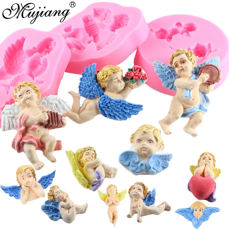 Силиконовая форма Angel Baby формы для шоколада помадки сделай сам инструменты