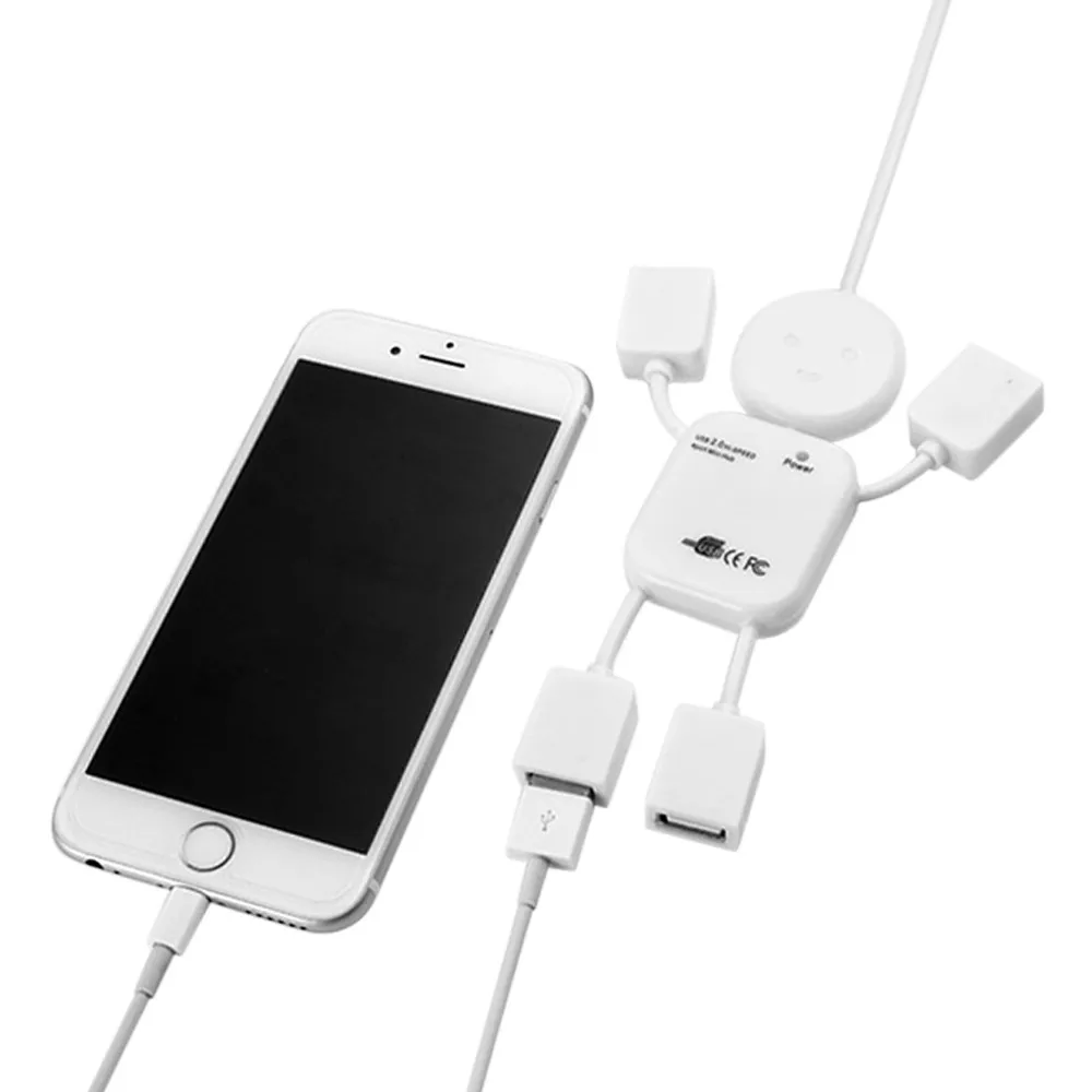 CARPRIE новый 4 портовый концентратор Высокоскоростной USB 2 0 человекоидный