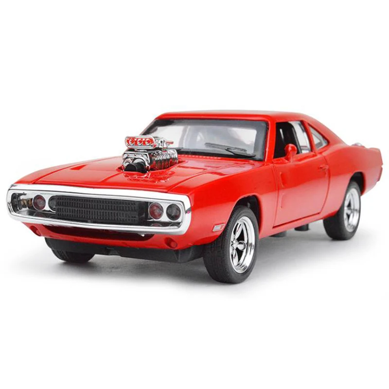 1:32 Dodge Charger литая металлическая автомобиль со светильник подсветкой игрушечный
