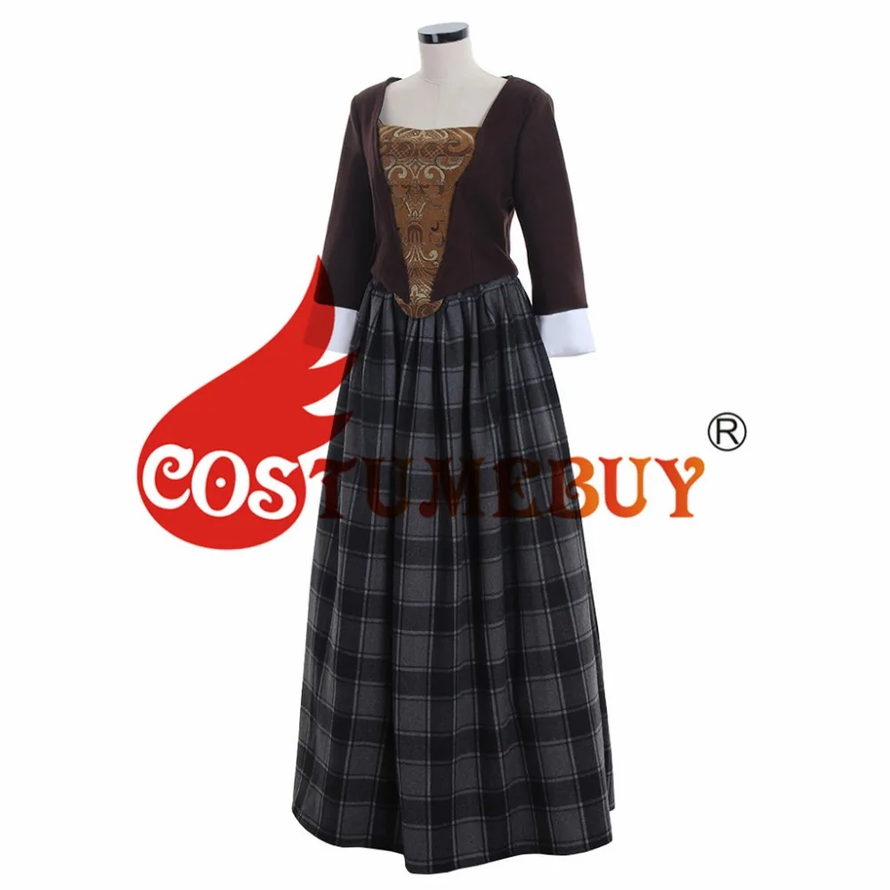 CostumeBuy Outlander Jenny Fraser Murray платье Outlander для женщин средневековый Викторианский Хэллоуин Косплей Костюм Любой Размер L920