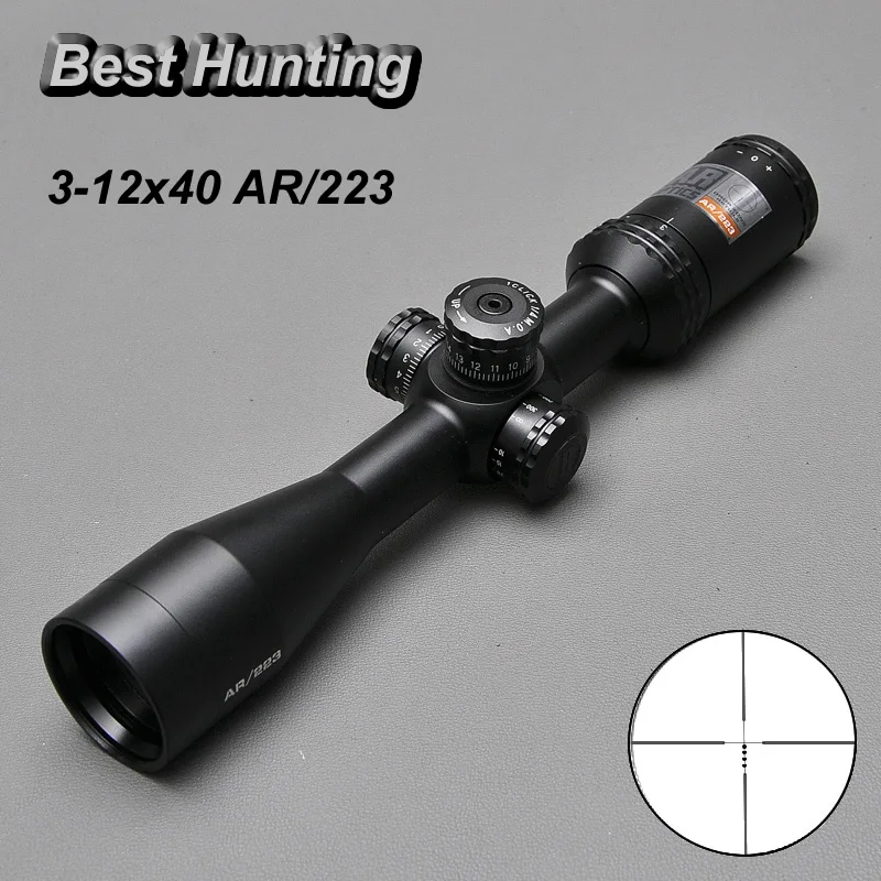 Бушнелл 3-12X40mm AR Drop Zone-223 тактические прицелы с боковыми Параллакс для Снайпер