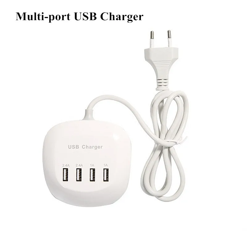 4 Порты и разъёмы зарядная док-станция для Xiaomi huawei iPhone телефон планшет 5 V/3A USB умное