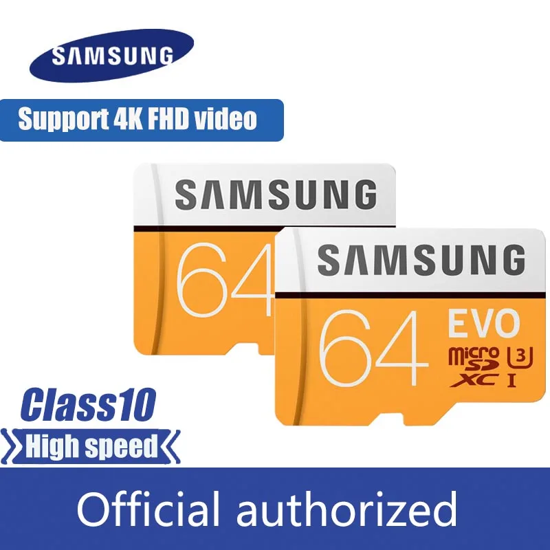 Оригинальный samsung EVO micro SD карта 32 Гб 16 microSDHC microSDXC C10 microsd TF 64 128 Поддержка