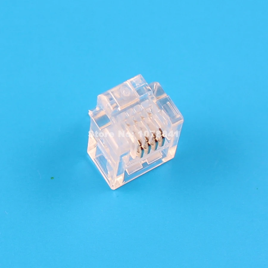 500 шт. модульный разъем RJ11 6P4C для телефона CAT3|connector|cat3 |
