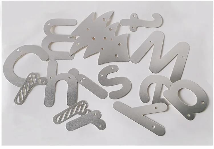 

Christmas Xmas Letters Paper Garland Banner 3 Meters