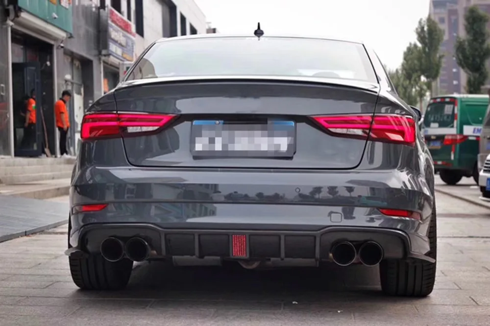 Автомобильные аксессуары для Audi S3 S Line 2017 ~ 2019 из углеродного волокна | Автомобили