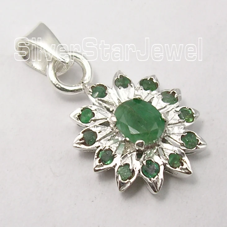 Выбор Muiltiple Chanti International. Серебряная подвеска RUBI Emeralds Sappfire см 2,3 см ювелирные изделия