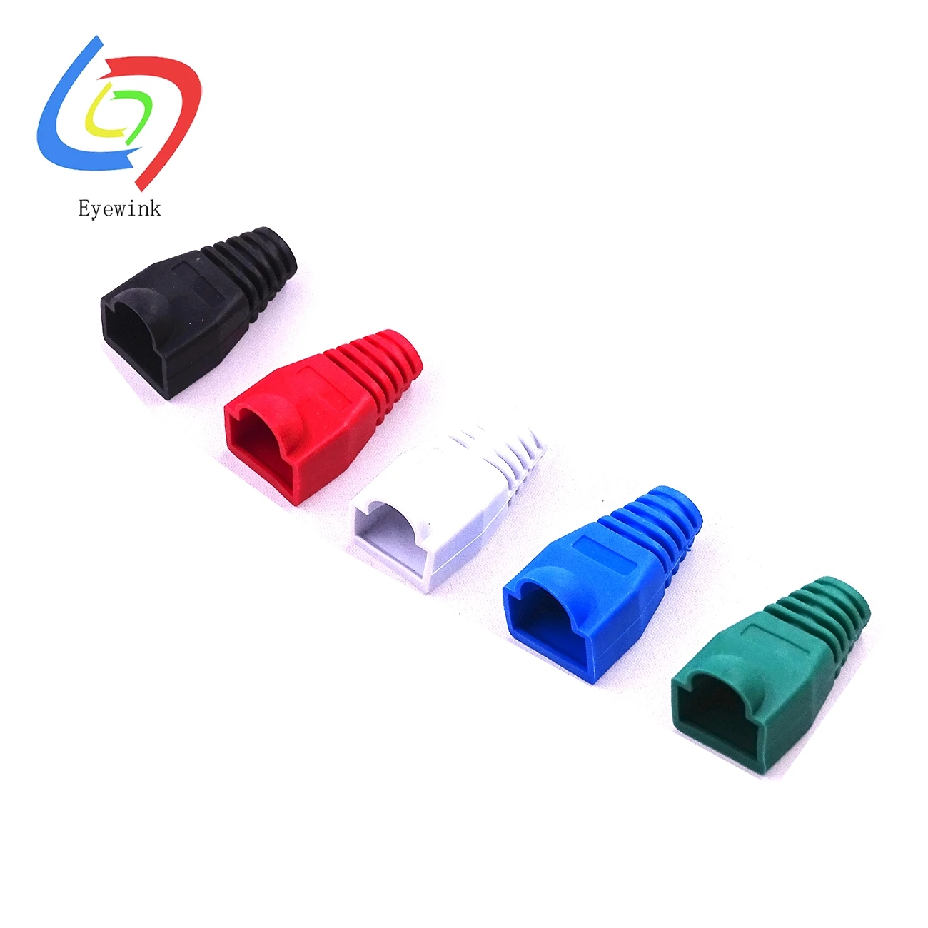 10 шт./лот Rj45 cat5 cat5e cat6 многоцветные сетевые разъемы оболочка защитный рукав для