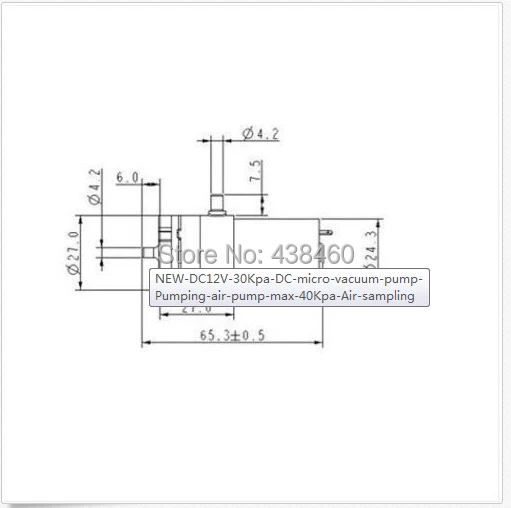 Новый DC12V 30 КПа DC микро вакуумный насос насосное воздушный макс 40 отбора проб