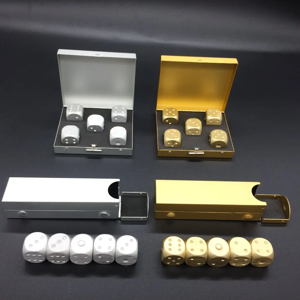 

Good feel Metal die / Aluminum gift box 5 dice set