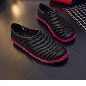 Летняя обувь для пары с дырками для сада Оптовая Продажа Модные мужские спортивные сандалии с птичьим гнездом дышащие Нескользящие