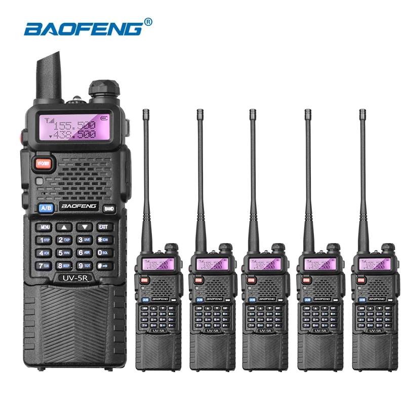 Рация BAOFENG 6 шт./лот двухдиапазонный UHF VHF 136 174/400 520 МГц с литий ионной батареей 3800