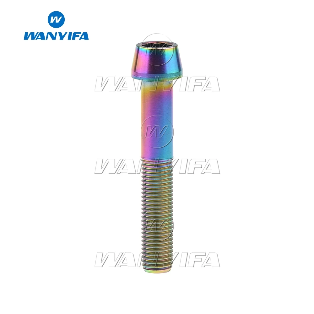 Wanyifa титановый болт DIN912 стандарт M10x 55 60 70 80 85 100 мм коническая головка винт для Suzuki