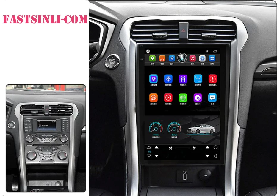 RAM4GB ROM64GB автомобильный Android 8,1 для Ford MONDEO 2013- четырехъядерный gps навигатор Wifi DVR камера DVD плеер вертикальный экран