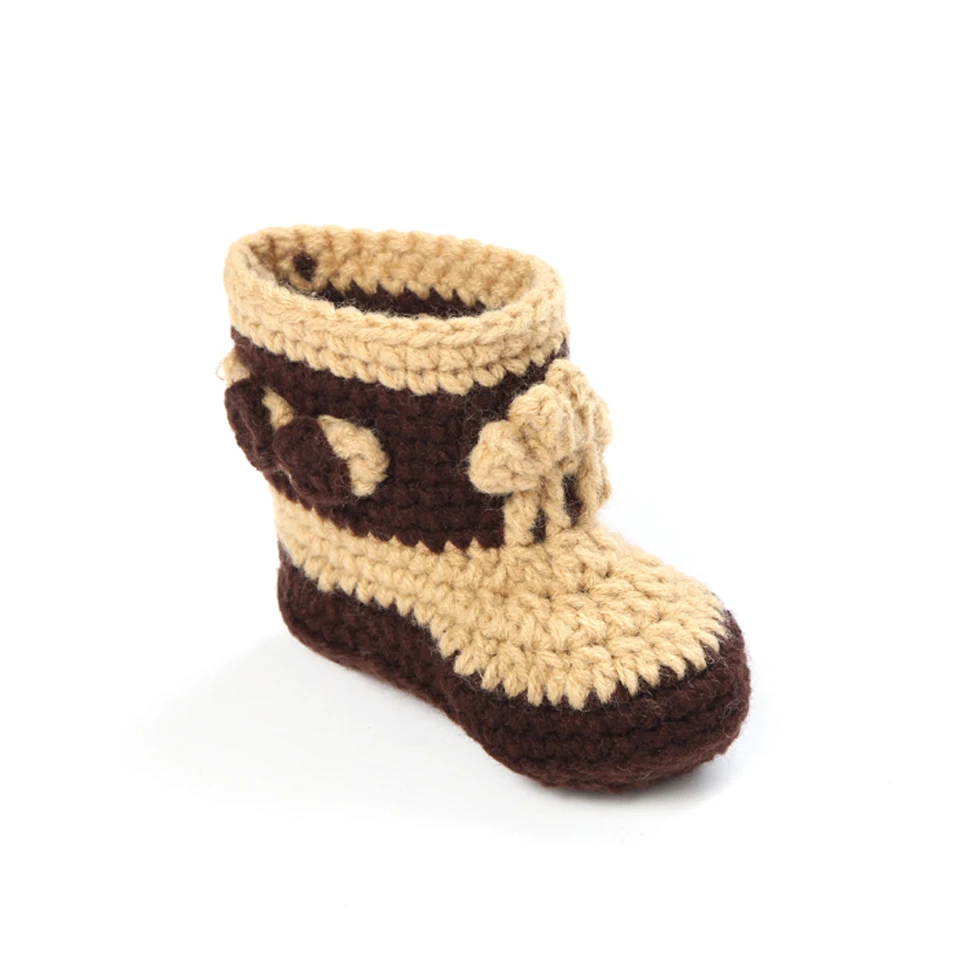 Stylish Western Cowboy Hat&ampBooties Set Newborn Boy Photo Photography Props Knitted Infant Cartoon Costume MZS-14026 | Детская одежда