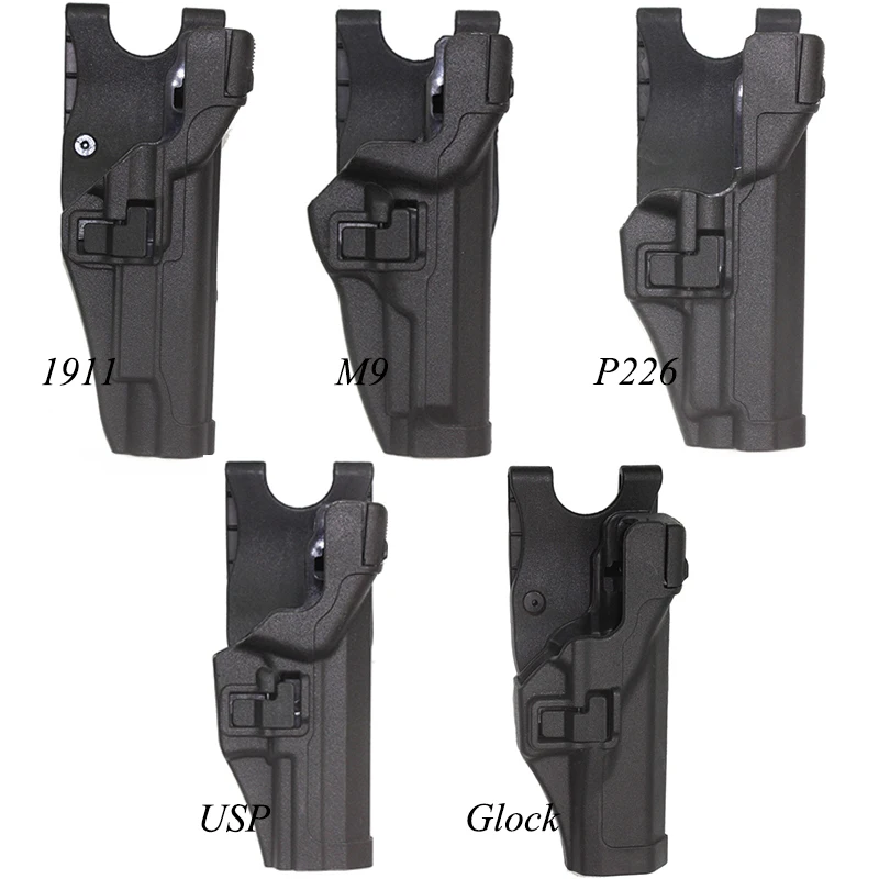 Открытый тактический страйкбол кобура пистолет для GL 17 19 22 M9 92 Colt 1911 Sig P226 HK USP