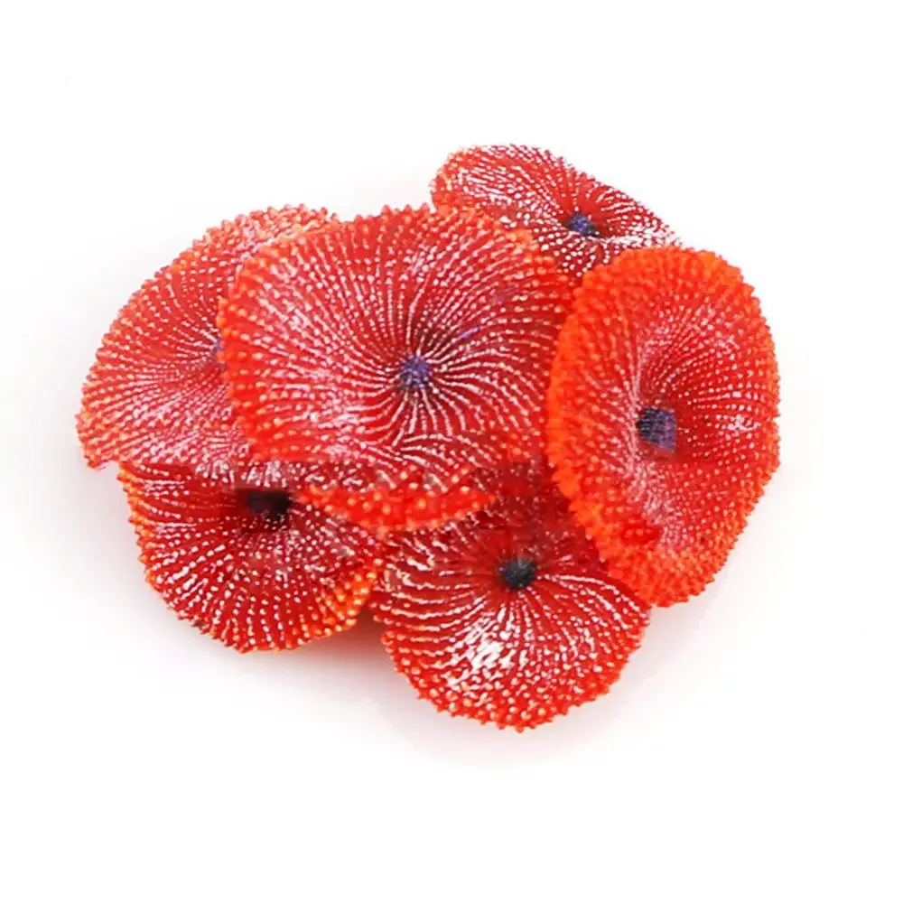 red 1 шт. искусственный Коралл для аквариума, украшение из смолы, украшение аквариума, аксессуары для аквариума, аксессуары для домашних животных - Цвет: red