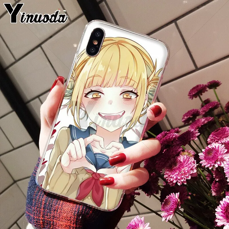 Yinuoda My hero academic химико Тога DIY Рисование чехол для телефона Apple iPhone 8 7 6 6S Plus X XS MAX 5 5S SE