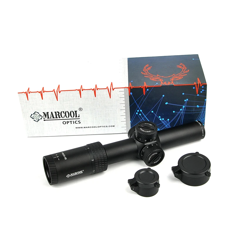 MARCOOL 1-6X24 IR короткий прицел с точечным охотничьим прицелом Для Airgun Air Aifle Scope