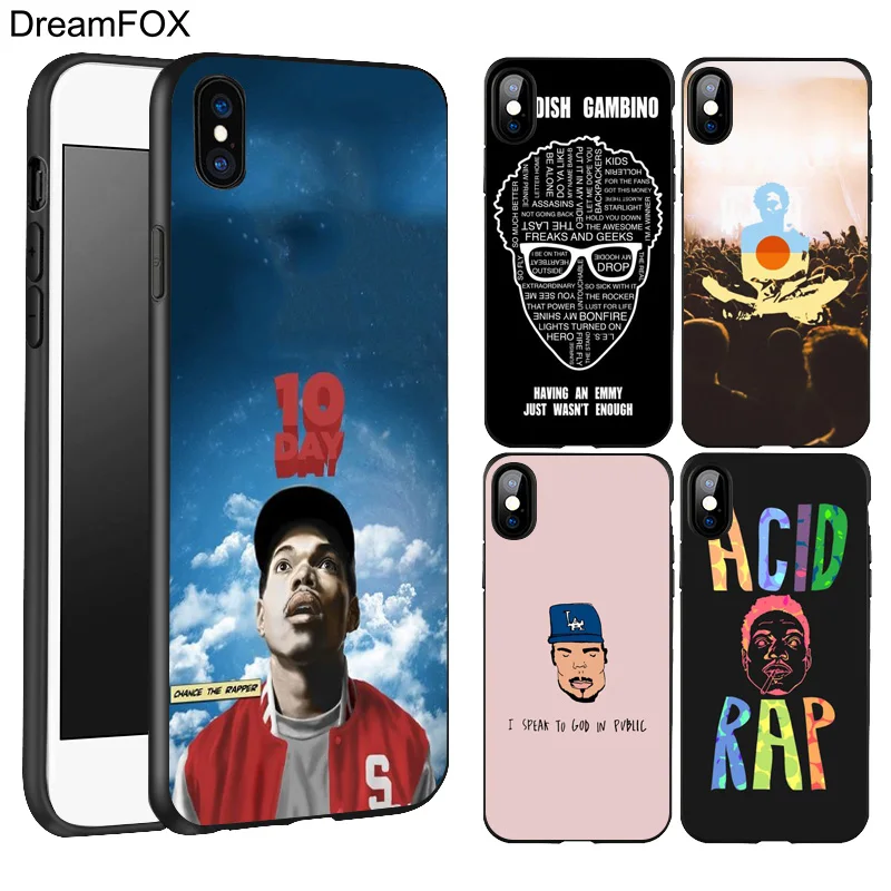 DREAMFOX L126 Chance The Rapper Black Soft TPU Silicone Case Cover For Apple iPhone 11 Pro XR XS Max X 8 7 6 6S Plus 5 5S 5G SE |