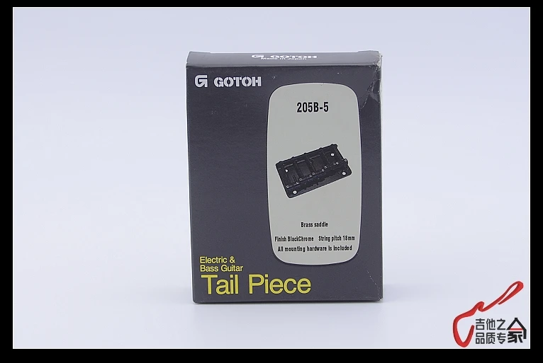 Подлинная оригинальная GOTOH 205B 5 струн электрический бас мост (черный) Латунное