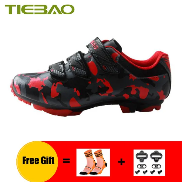 cleats for 1719 R Tiebao Professional обувь для горного велоспорта горный велосипед спортивная обувь самоблокирующийся для верховой езды велосипедная обувь SPD педали кроссовки - Цвет: cleats for 1719 R