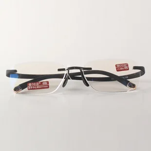 Очки для чтения Chashma TR 90 с гибкими дужками брендовые без оправы мужчин и