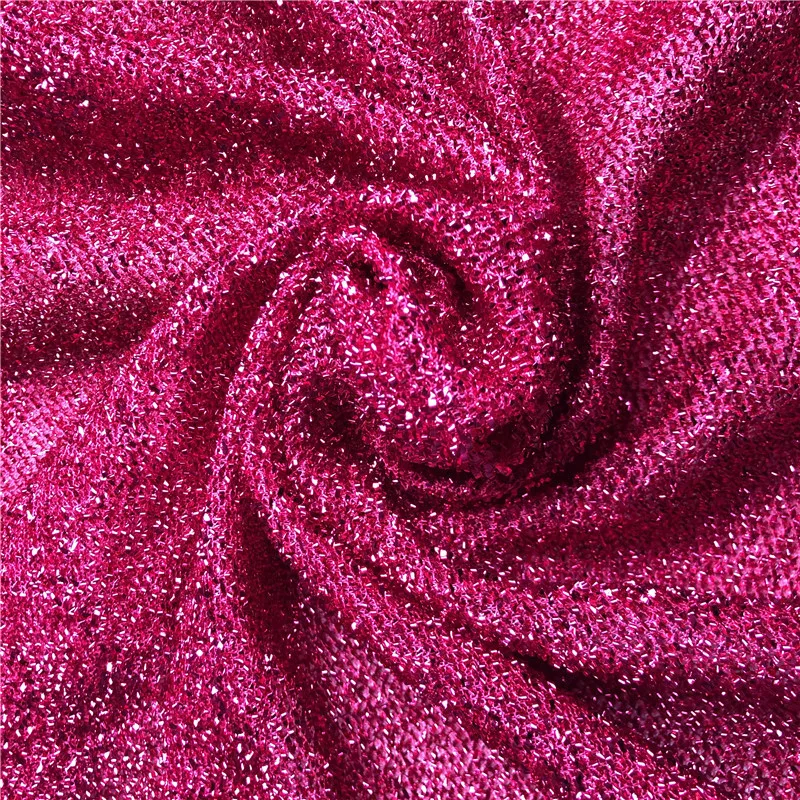 

Lace111 5meters 2Colors 100% Polyester Christmas Stage Wedding Party Decoration Fabric Bright Fashion Fabrics For Women Dress